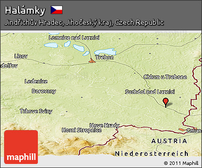 Physical Panoramic Map of Halámky
