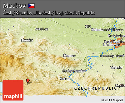 Physical Panoramic Map of Muckov