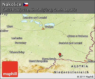 Physical Panoramic Map of Nakolice