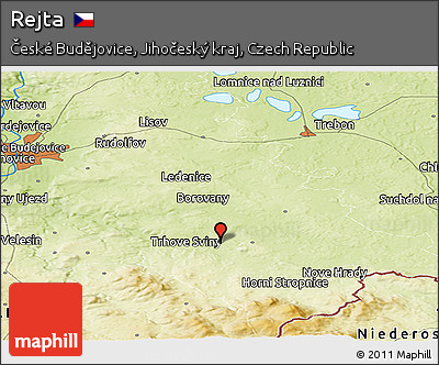 Physical Panoramic Map of Rejta