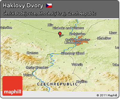 Physical Panoramic Map of Haklovy Dvory