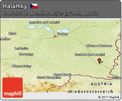 Physical Panoramic Map of Halámky