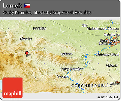 Physical Panoramic Map of Lomek