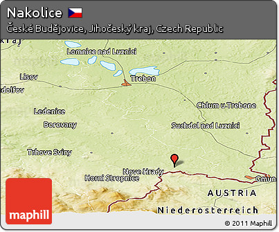 Physical Panoramic Map of Nakolice
