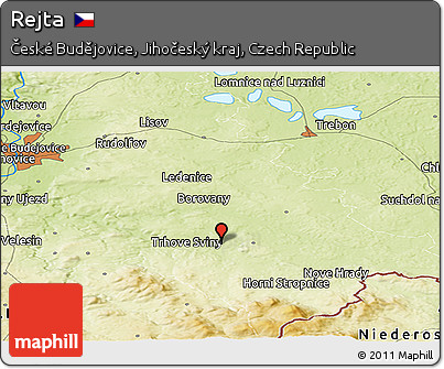 Physical Panoramic Map of Rejta