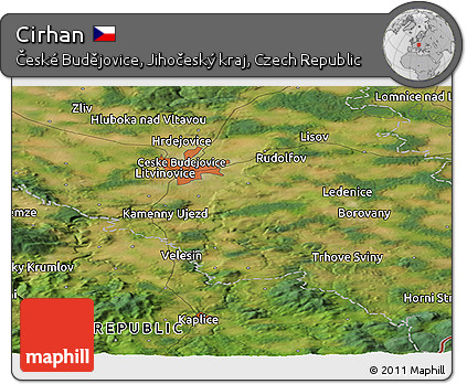 Satellite Panoramic Map of Cirhan