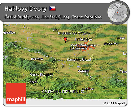 Satellite Panoramic Map of Haklovy Dvory