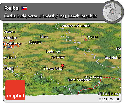 Satellite Panoramic Map of Rejta