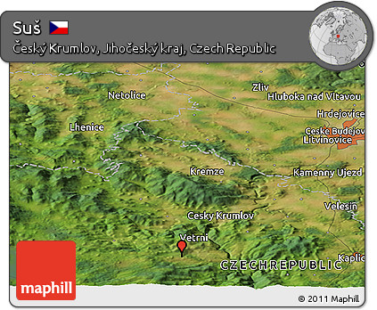 Satellite Panoramic Map of Suš
