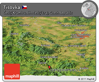 Satellite Panoramic Map of Tisovka
