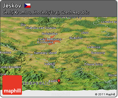 Satellite Panoramic Map of Ješkov