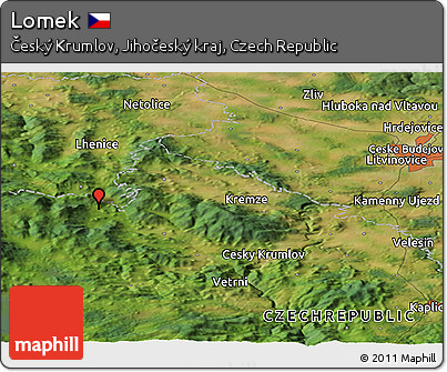 Satellite Panoramic Map of Lomek