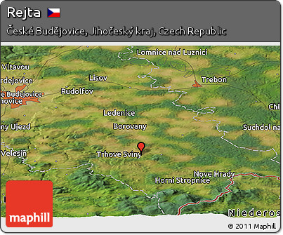 Satellite Panoramic Map of Rejta