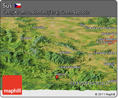 Satellite Panoramic Map of Suš