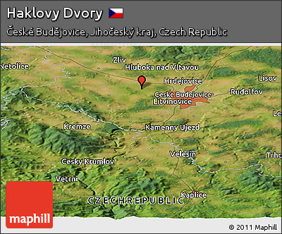 Satellite Panoramic Map of Haklovy Dvory