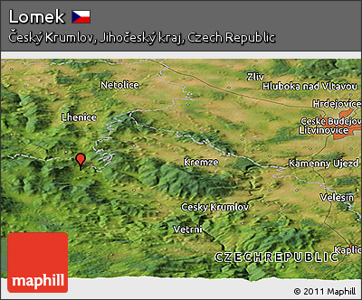 Satellite Panoramic Map of Lomek