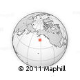 Outline Map of the Area around 48° 54' 57" N, 152° 4' 29" W, rectangular outline