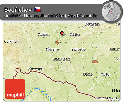 Physical 3D Map of Bedřichov