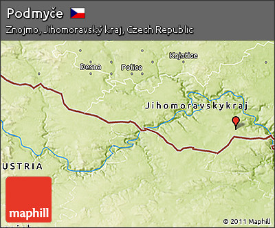 Physical 3D Map of Podmyče