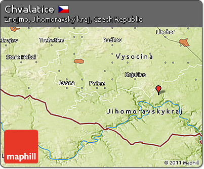 Physical 3D Map of Chvalatice