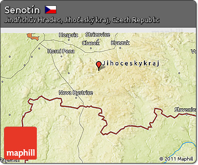 Physical 3D Map of Senotín