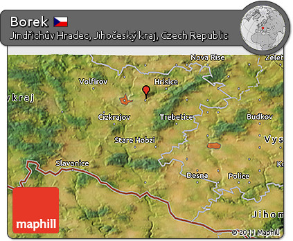 Satellite 3D Map of Borek