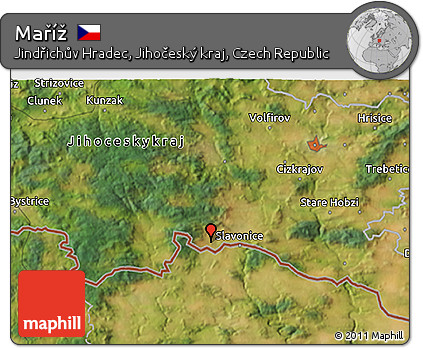 Satellite 3D Map of Maříž
