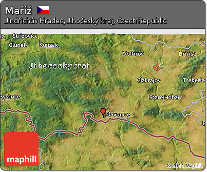 Satellite 3D Map of Maříž