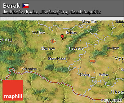 Satellite 3D Map of Borek