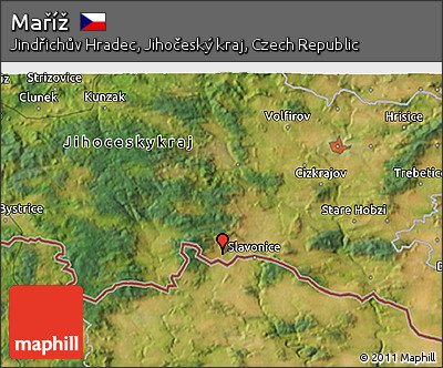 Satellite 3D Map of Maříž