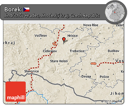 Shaded Relief 3D Map of Borek