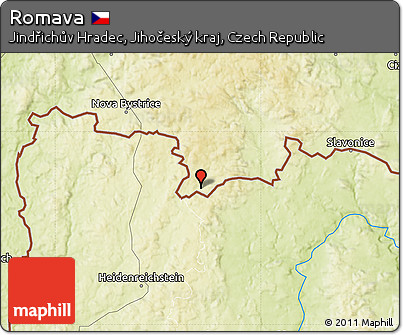 Physical Map of Romava