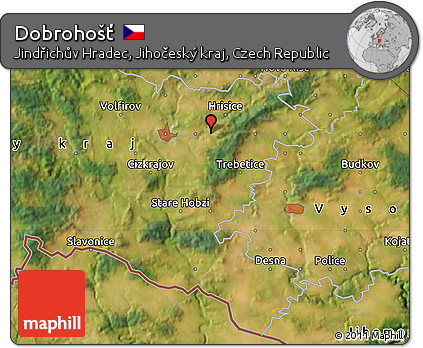 Satellite Map of Dobrohošť