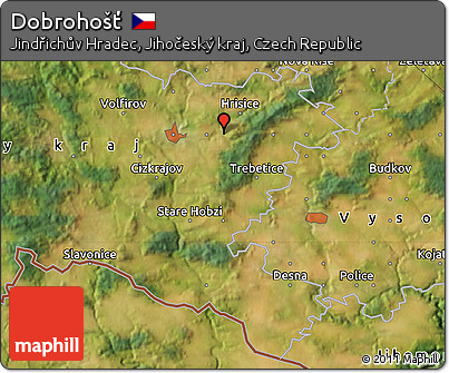 Satellite Map of Dobrohošť