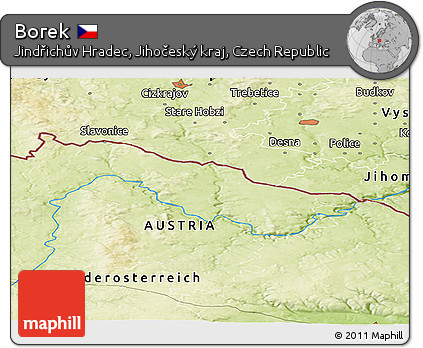 Physical Panoramic Map of Borek