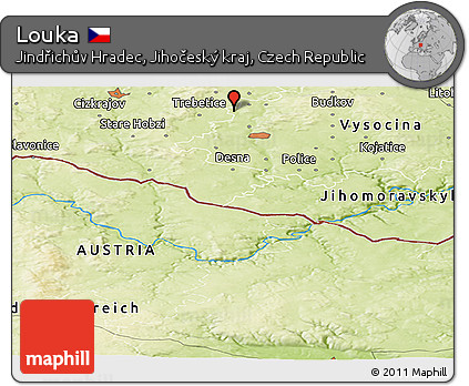 Physical Panoramic Map of Louka