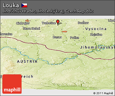 Physical Panoramic Map of Louka