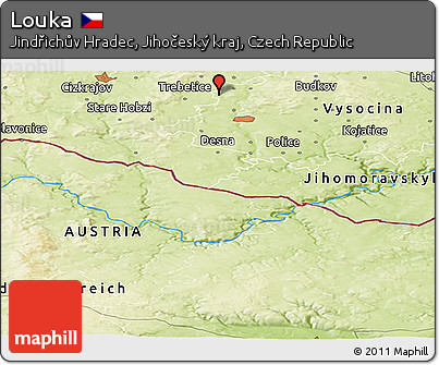 Physical Panoramic Map of Louka