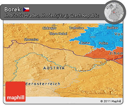 Political Panoramic Map of Borek