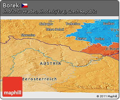 Political Panoramic Map of Borek