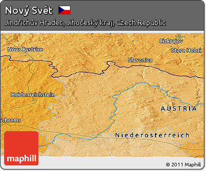 Political Panoramic Map of Nový Svět