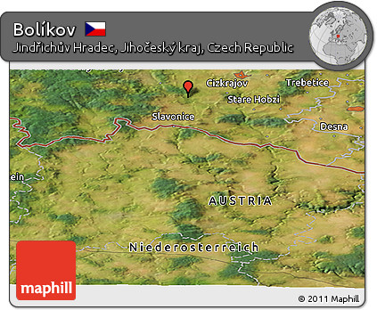 Satellite Panoramic Map of Bolíkov