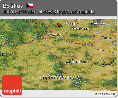 Satellite Panoramic Map of Bolíkov
