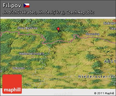 Satellite Panoramic Map of Filipov
