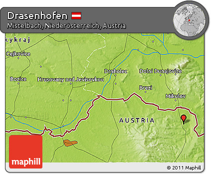Physical 3D Map of Drasenhofen