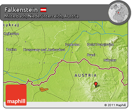 Physical 3D Map of Falkenstein