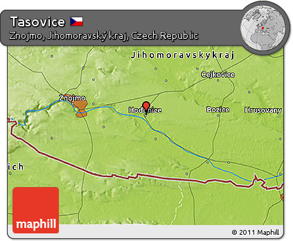 Physical 3D Map of Tasovice