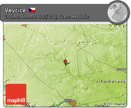 Physical 3D Map of Vevčice