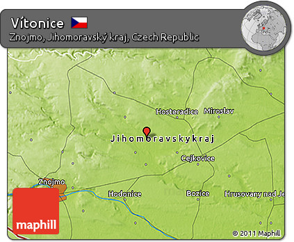 Physical 3D Map of Vítonice