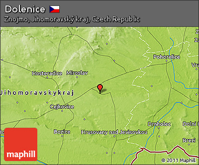 Physical 3D Map of Dolenice